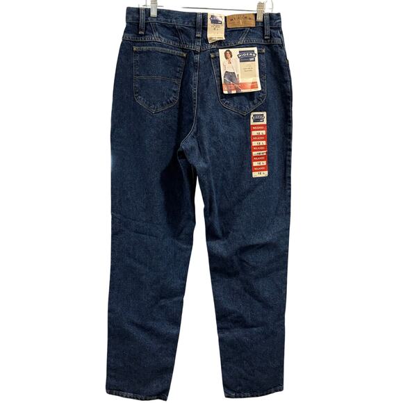 Y2K retro dark wash mom jeans, high waisted, size 12, NWT - Picture 2 of 9